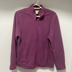 LL Bean fleece zip up sweater